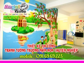 Tranh Tường Mầm Non, Vẽ Tranh Tường Mầm Non, Tranh Tường Trường Mầm Non