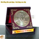 Tp. Hà Nội: Đĩa đồng quà, đĩa đồng đúc biểu tượng bản đồ Việt Nam CL1370880P7
