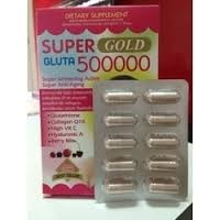 Thuốc uống siêu trắng da super gold gluta 500000