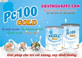 Sữa PC100 Gold cho trẻ còi xương, suy dinh dưỡng, biếng ăn Tìm đại lý phân phối TQ