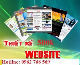 Thiết kế web giá 500k chuẩn Seo, bảo hành trọn đời