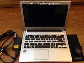 bán laptop Acer Aspire V5-471 màu bạc hình thức 98%