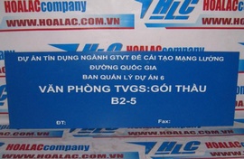 Tên công trình kích thước 1,2x0,4 m