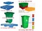 [2] Đại lý thùng nhựa, pallet nhựa -Thung rac cong cong (100L-240L), Xe gom đẩy rác