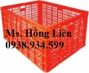 Tp. Hồ Chí Minh: Rổ nhựa vuông đan gắn bánh xe, rổ nhựa đựng thành phẩm, rổ nhựa giá rẻ CL1232845P8