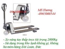 Tp. Hà Nội: Xe nâng tay thấp gắn cân (Đài loan, Đức)- xe nâng tay thấp, càng siêu dài, inox RSCL1048543