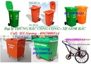 Tp. Hà Nội: thùng rác công cộng - công nghiệp, thùng rác nhựa 120L-240L, xe gom rác CL1382979