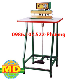 Máy hàn miệng túi nilong dập chân-Lh:0986107522