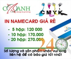 In Name Card Giá Rẻ DT: 0902580361