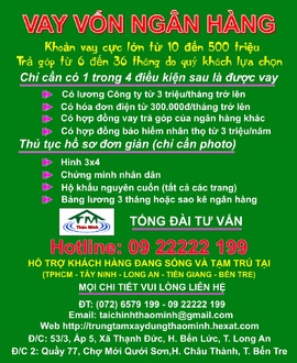 Hỗ trợ vay vốn ngân hàng bến tre