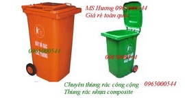 thùng rác công cộng-thung rac nhựa, thùng rác có bánh xe (120L-240L), xe gom rác