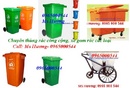 Bắc Ninh: thùng rác công cộng 95lit đến thùng rác 240 lít, thùng rác nhựa, xe gom rác 660L RSCL1698093