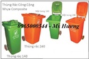 Hưng Yên: thùng rác môi trường, thùng rác công cộng nhựa hdpe, composite (95l-240l), xe rác RSCL1372584