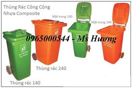 thùng rác môi trường, thùng rác công cộng nhựa hdpe, composite (95l-240l), xe rác