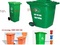 [2] thùng rác môi trường, thùng rác công cộng nhựa hdpe, composite (95l-240l), xe rác