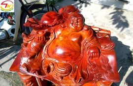 Tượng Phật Di Lặc gỗ hương (PL397)