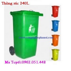 Rẻ Nhất: Thùng rác 120L màu xanh, 240L các loại màu