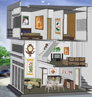 Tp. Hồ Chí Minh: Cần bán nhà mới xây 1 trệt 1 lửng 1 lầu giá 760tr Đ. Huỳnh tấn phát CL1414104P4