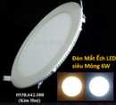 Tp. Hồ Chí Minh: Bán đèn mâm led áp trần thạch cao, đèn lon âm trần, đèn led siêu mỏng 6w CL1415755
