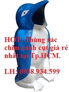 Tìm đại lý tiêu thụ thùng rác chim cánh cụt composite giá rẻ nhất tại Tp. HCM