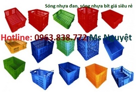 Chuyên bán sóng nhựa, khay nhựa, hộp nhựa, thùng nhựa đặc. 0963. 838. 772