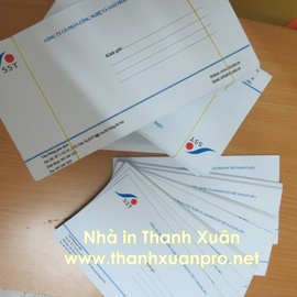 Chuyên in ấn phong bì, cardvisit, thẻ tích điểm, ... uy tín lấy nhanh tại Hà Nội.