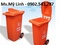 [3] thùng rác 120 lít, thùng rác công nghiệp, siêu thị thùng rác