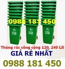 Tp. Hà Nội: Thùng rác nhựa HDPE, Composite 120 lít 240 lít, Thùng rác công cộng 120 lit 240 l CL1435301P6