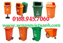 Bình Dương: Thùng rác công nghiệp - thùng rác 95l 120l 240l 660l nhựa composite giá rẻ CL1239082