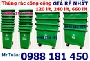 Tp. Hà Nội: Thùng rác công nghiệp 120 lít, 240 lít, Thùng rác công cộng giá rẻ CL1446095