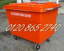 Tây Ninh: Thùng rác 1000L, xe gom 1000L nhựa composite giá siêu rẻ - 01208652740 Huyền CL1155268P18