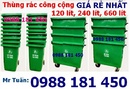 Tp. Hà Nội: Thùng rác các loại 80 lít 120 lit 240 lít, Thùng rác công cộng 80 lít 120 lit 240 CL1368697