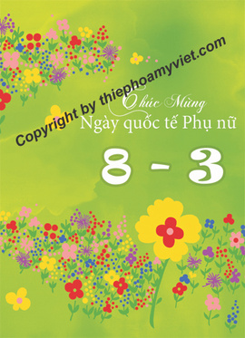 Mẫu thiệp 8/ 3 cao cấp – Thiệp Hoa Mỹ Việt