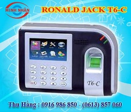 Máy chấm công vân tay và thẻ cảm ứng Ronald Jack T6C - lắp đặt giá rẻ