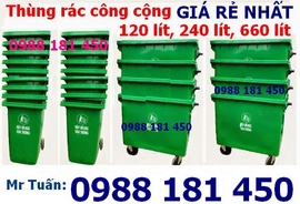 Bán Sỉ thùng rác nhựa 120 lít 240 lít giá rẻ nhất tại Sài Gòn và các tỉnh phía N