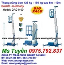 Tp. Đà Nẵng: Khuyến mãi:Thang nâng đơn 125kg cao 6m, 9m, 10m - DAG Eoslift - Đức, Noveltek CUS40582P3