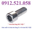 Tp. Hà Nội: 0968. 521. 058 bán bu lông lục giác chìm thép mạ kẽm, lục giác chìm Inox Hà Nội rẻ CL1067141P9