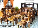 Bắc Ninh: Đồ gỗ đồng kỵ, Bộ bàn ghế đẹp gỗ cẩm vân hoa CL1468104