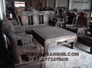 Bắc Ninh: Bộ bàn ghế đồng kỵ sang trong gỗ Mun kiểu Quốc voi CUS21726P3