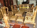 Bắc Ninh: Bộ bàn ghế phòng khách quí hiếm gỗ Nu nghiến Vai 12 CL1470200P4