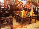 Bắc Ninh: Bộ bàn ghế đồng kỵ gỗ mun sang trong Quốc voi QV CL1470202