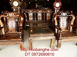 Bộ bàn ghế gỗ mun đẹp - Đồ nội thất đồng kỵ 0972690610