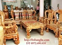 Bắc Ninh: Bàn ghế gỗ nu nghiến kiểu quốc triện - Đồ gỗ Phú Hải 0972690610 CL1479350P10