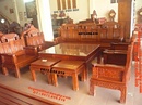 Bắc Ninh: Bộ bàn ghế đồng kỵ kiểu như ý voi gỗ hương BG45 CL1480657P5