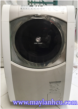 Máy giặt cũ nội địa SHARP ES-HG91 9kg, có ion bạc khử khuẩn cho quần áo