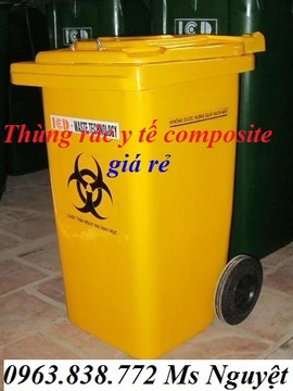 Thùng rác 120 lít, thùng rác 240 lít, thùng rác đô thị, thùng rác môi trường.