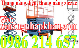 Thang nâng ziczac 300kg, 500 kgvà thang nâng người 125 kg