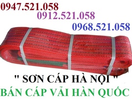 Cáp Vải bẹ Hàn Quốc bán Hà Nội 0947.521.058 bán dây an toàn,tăng đơ vải, mã ní