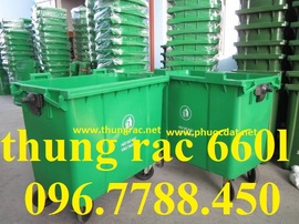 Thùng rác 3 bánh xe, thùng rác 4 bánh xe, thùng rác 660l call 0967788450