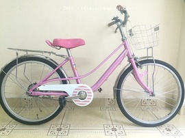 Bán xe đạp cho bé gái, màu hồng, giá rẻ, xe Nhật